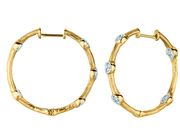 Diamond hoop earrings