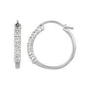 Diamond hoop earrings