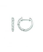 Diamond hoop earrings