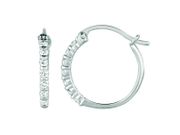 Diamond hoop earrings