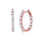 Diamond hoop earrings