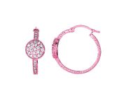 Diamond hoop earrings