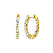 Diamond hoop earrings