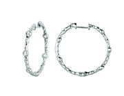 Diamond hoops earrings