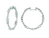 Diamond hoops earrings