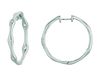 Diamond hoops earrings