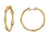 Diamond hoops earrings