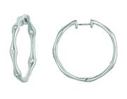Diamond hoops earrings