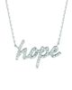 Diamond hope necklace