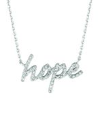 Diamond hope necklace