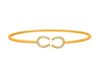 Diamond horseshoe bangle