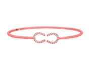Diamond horseshoe bangle