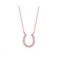Diamond horseshoe necklace
