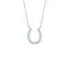 Diamond horseshoe necklace