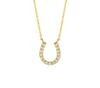 Diamond horseshoe necklace
