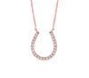 Diamond horseshoe necklace