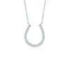 Diamond horseshoe necklace