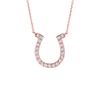 Diamond horseshoe necklace