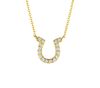 Diamond horseshoe necklace