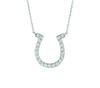Diamond horseshoe necklace
