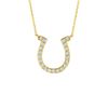 Diamond horseshoe necklace