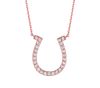 Diamond horseshoe necklace