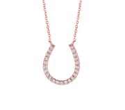 Diamond horseshoe necklace
