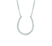 Diamond horseshoe necklace