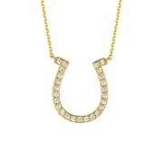 Diamond horseshoe necklace