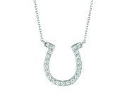Diamond horseshoe necklace
