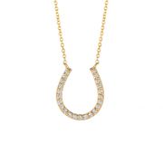 Diamond horseshoe necklace