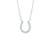 Diamond horseshoe necklace