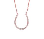 Diamond horseshoe necklace