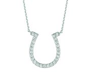 Diamond horseshoe necklace