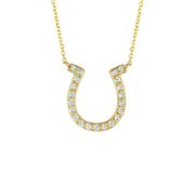 Diamond horseshoe necklace