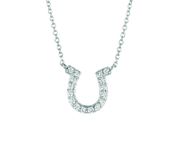 Diamond horseshoe necklace