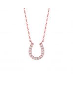 Diamond horseshoe necklace