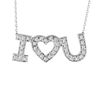 Diamond  "I Love You" Pendant Necklace
