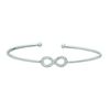 Diamond infinity bangle