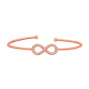 Diamond infinity bangle