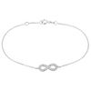 Diamond infinity bracelet