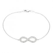 Diamond infinity bracelet