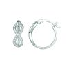 Diamond infinity earrings