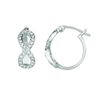 Diamond infinity earrings