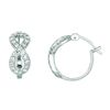 Diamond infinity earrings