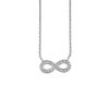 Diamond infinity necklace