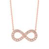 Diamond infinity necklace