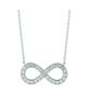 Diamond infinity necklace