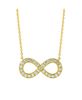 Diamond infinity necklace