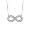 Diamond infinity necklace